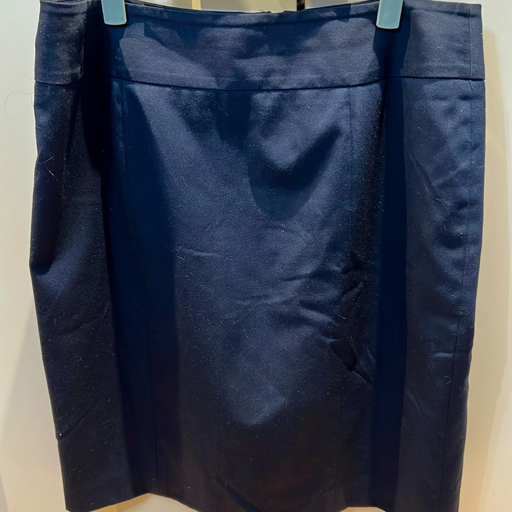Women’s navy pencil skirt